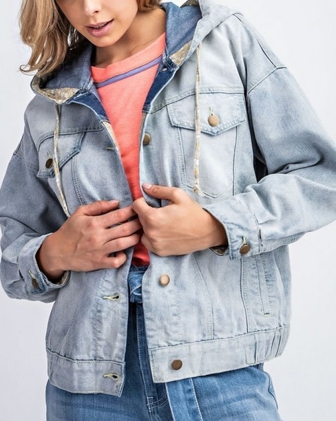 slouchy denim jacket