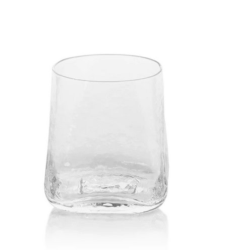 Kallos Hammered On the Rocks Glass -Set of 4