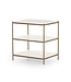 Felix Nightstand/Side Table Polished Marble