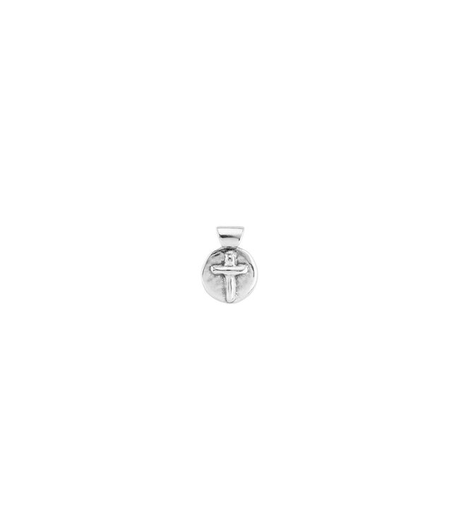Uno de 50 Engraved Cross Charm Silver