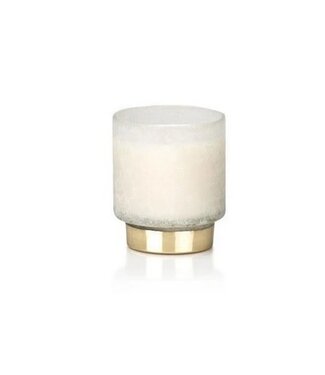 Zodax Cortina Scented Candle Jar White Small Tobacco Flower