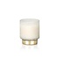 Zodax Cortina Scented Candle Jar White Small Tobacco Flower