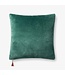 Velvet Pillow w/ Tassel Emerald/Amber 22 x 22