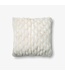 Shag Pillow White 22 x 22