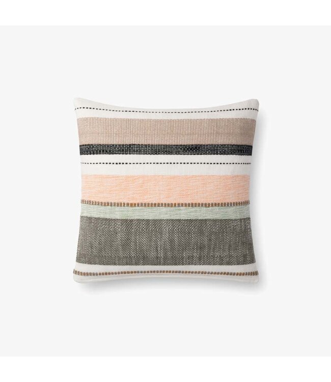 Striped Pillow Multi/Blush - 18 x 18