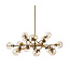 Rudyard II Glass Globe 18 Bulb Chandelier 50 x 50 x 16"