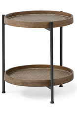 Kade III 17" Round Tray Style End/Side Table
