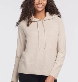 Tribal Cashmere Hooded Sweater Oatmeal
