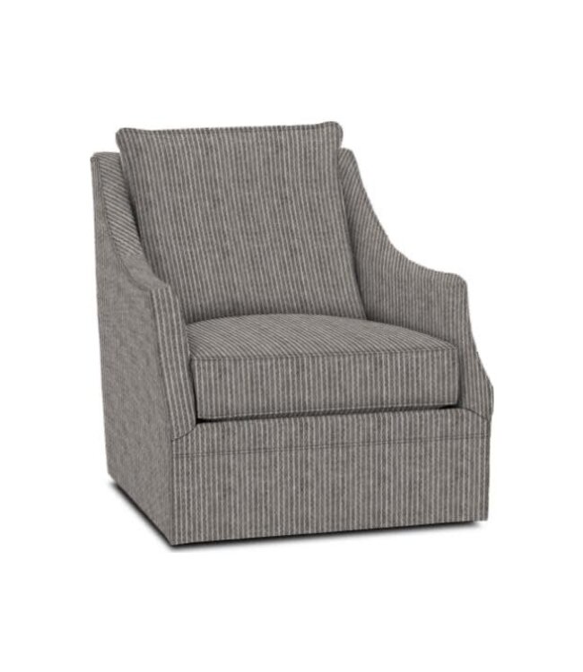 Rowe Furniture by Robin Bruce Kara Swivel Chair 12455-55 (Olive Stripe)