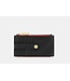 Hammitt 210 West Wallet Black Brushed Gold Red Zip