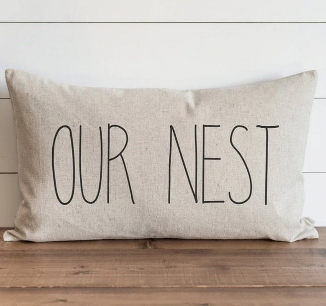 Our Nest Caps Pillow Natural 16 x 26