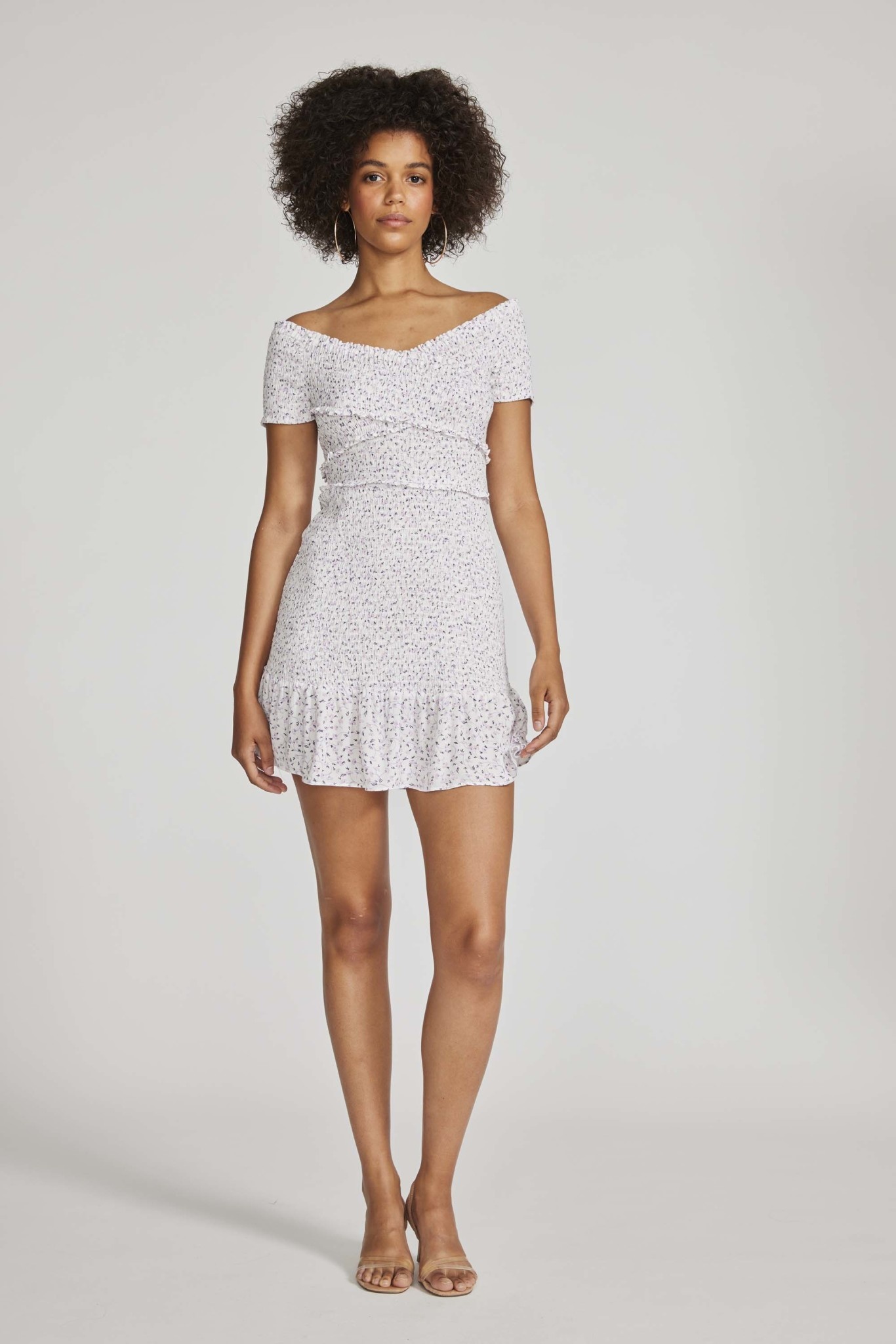 Rom Com Mini Dress White