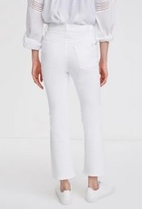 7 For All Mankind High Waist Slim Kick Luxe White