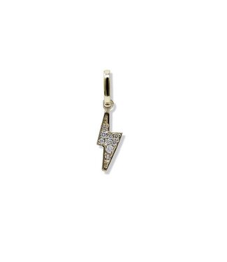 Anzie Aztec Lightning Bolt Charm Gold