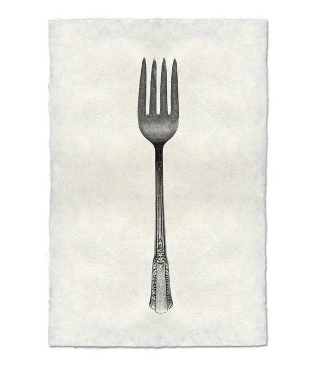 Fork 9 x 14 Print - Nepalese Handmade