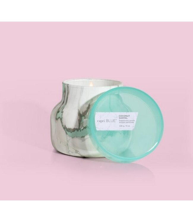 8oz Coconut Santal Modern Marble Petite Jar