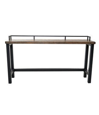 Flynn Counter Table Iron/Antique Natural