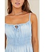 Bella Dahl Ruched Cami Midi Dress Riviera Wash