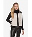 Linda Richards Icelandic Shearling Moto Vest Cream