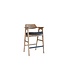 Wagner Bar Stool Natural/Black Faux Leather