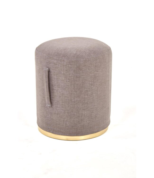 Pouf Small Brass/Grey