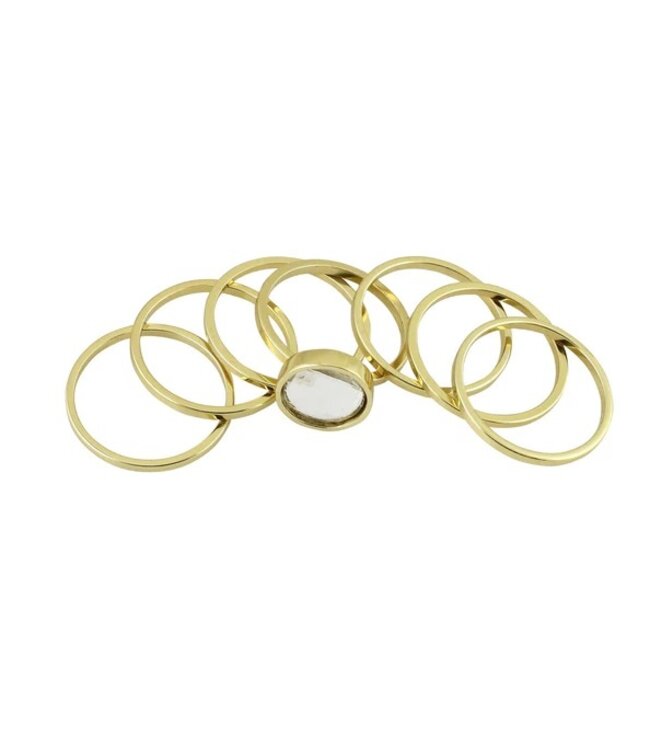Elle Stack Rings Set/7