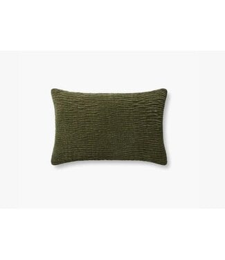 Textured Pillow Olive 13 x 21"