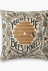 Bees Knees Pillow Black/Gold 22 x 22