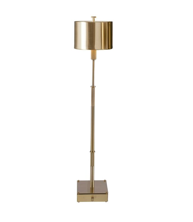 Knurled Buffet Lamp Brass