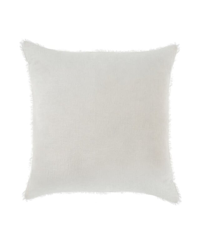 Lina Linen Pillow White 20 x 20