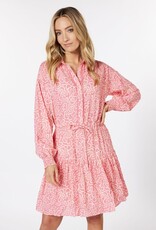 Vibrant Lace Dress Vacay Print