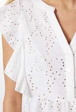 Rufflet Embroidery Top Offwhite