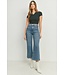 Patch Pocket Wide Leg Jean Med