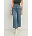 Patch Pocket Wide Leg Jean Med