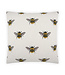 Busy Bee Pillow White - 22 x 22