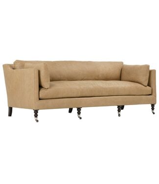 MADELINE 90" EXPRESS BUTTERSCOTCH LEATHER SOFA