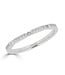 Simply Elegant Boutique Size 6.5 Stackable Band Bar w/ Channel 14KW - 0.10CTW