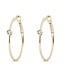 Simply Elegant Boutique 1st Hoop Earring 14KY - 0.12 CTW