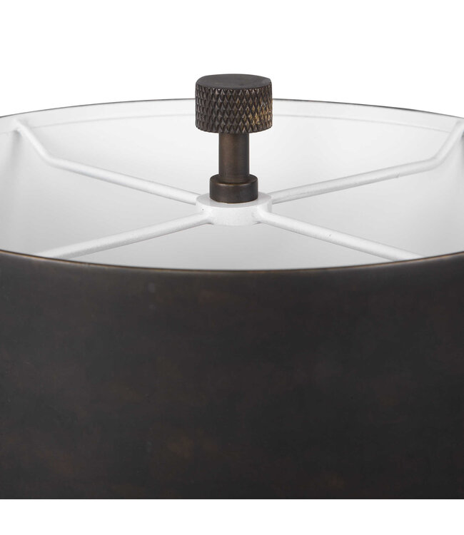 Knurled Buffet Lamp Bronze