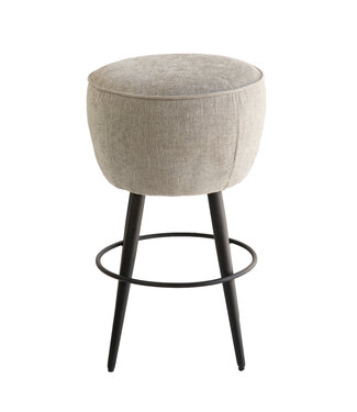 Nikki Counter Stool Black Iron/Anew Grey