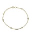 Simply Elegant Boutique Metrica 5 Circle Bracelet - 14KY-0.15CTW
