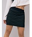 Diamond Quilted Mini Skirt Black