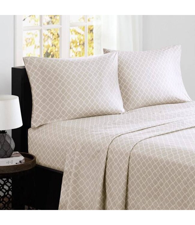 Fretwork Cotton Sheet Set