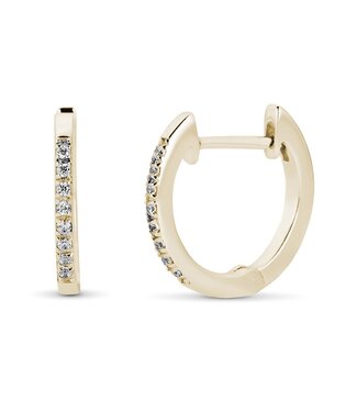 Simply Elegant Boutique Metrica Huggie Earring 14KY - 0.08CTW