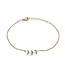 Metrica Leaf Bracelet - 14KY - 0.08CTW