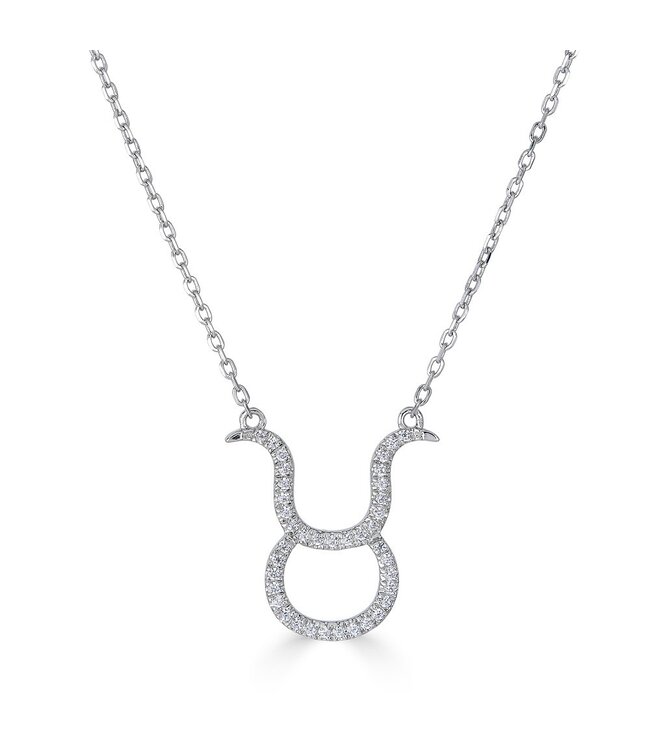 Simply Elegant Boutique Taurus Zodiac Necklace 14KT - 0.12CT