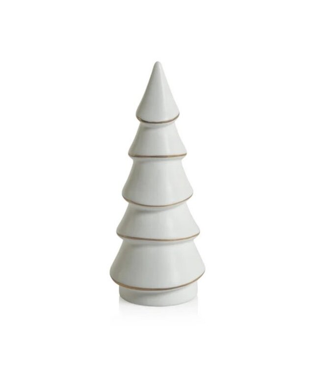 Zodax Alpina Porcelain Tree White/Gold
