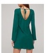 Bella Dahl Long Sleeve Bias Mini Dress Emerald Pine