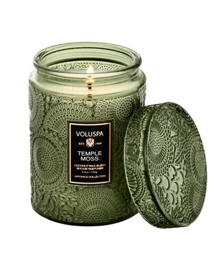 Voluspa Temple Moss Small Embossed Jar