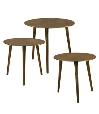 Uttermost Kasai Coffee Table Set of 3 Gold
